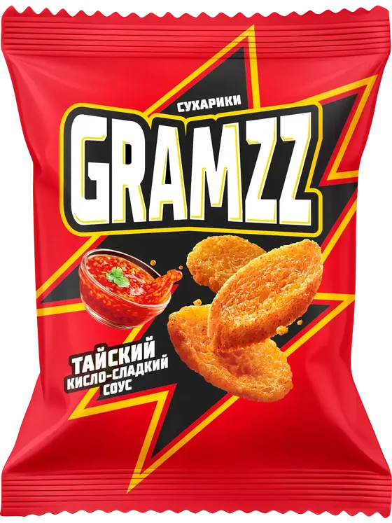 Воздушные сухарики GRAMZZ — Тайский кисло-сладкий соус