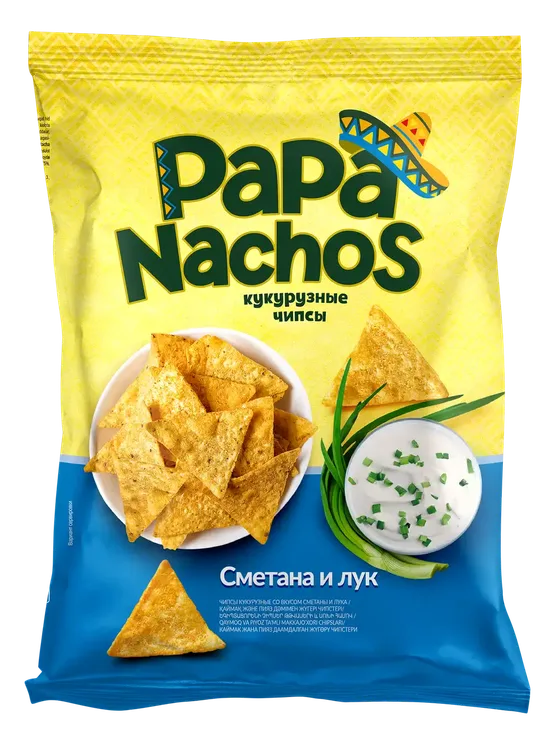 «PAPA NACHOS» — Сметана и лук
